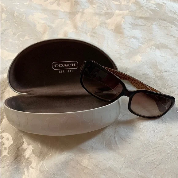 Coach Brown and Tan Glasses Stylish Sunglasses - Picture 1 of 12
